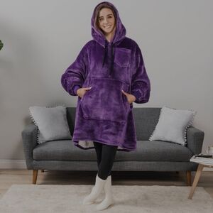 Pavilia Sherpa Wearable Blanket Hoodie